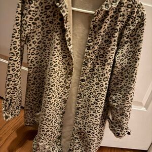 JODIFL Tan and Black Animal Print Jacket